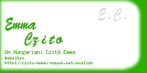 emma czito business card