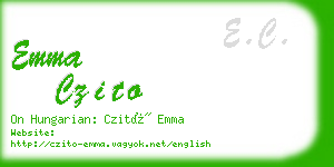 emma czito business card